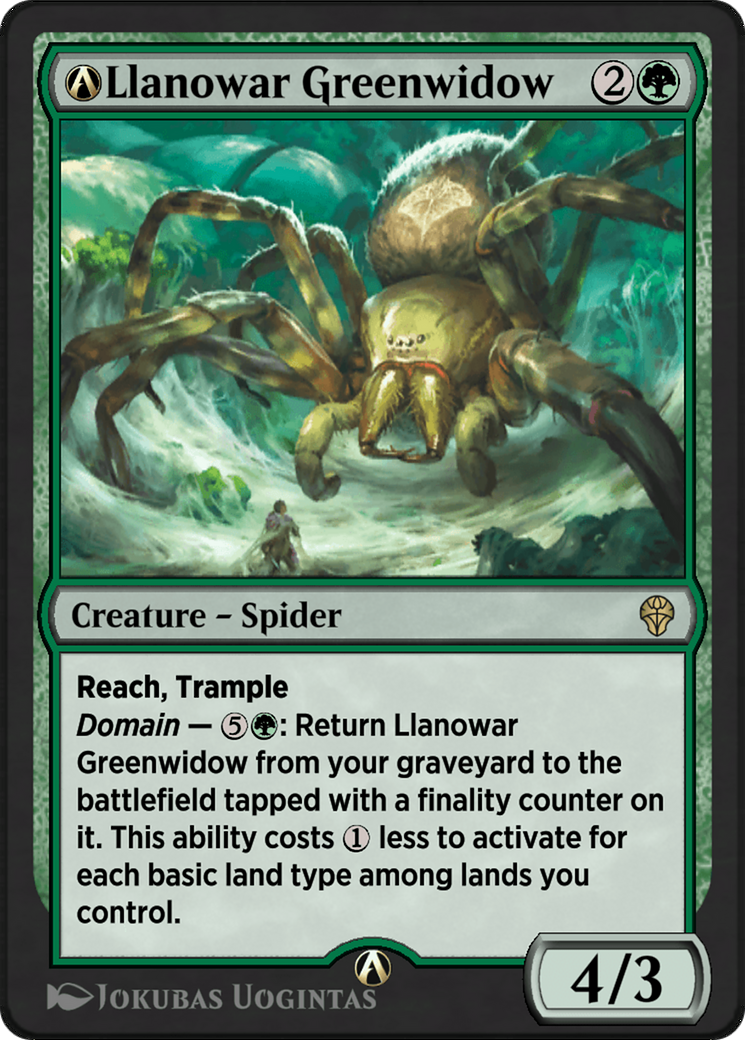 A-Llanowar Greenwidow (DMU-A-169) - Dominaria United-1