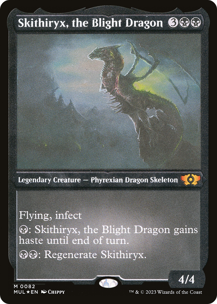Skithiryx, the Blight Dragon (Foil Etched) [Multiverse Legends]-1