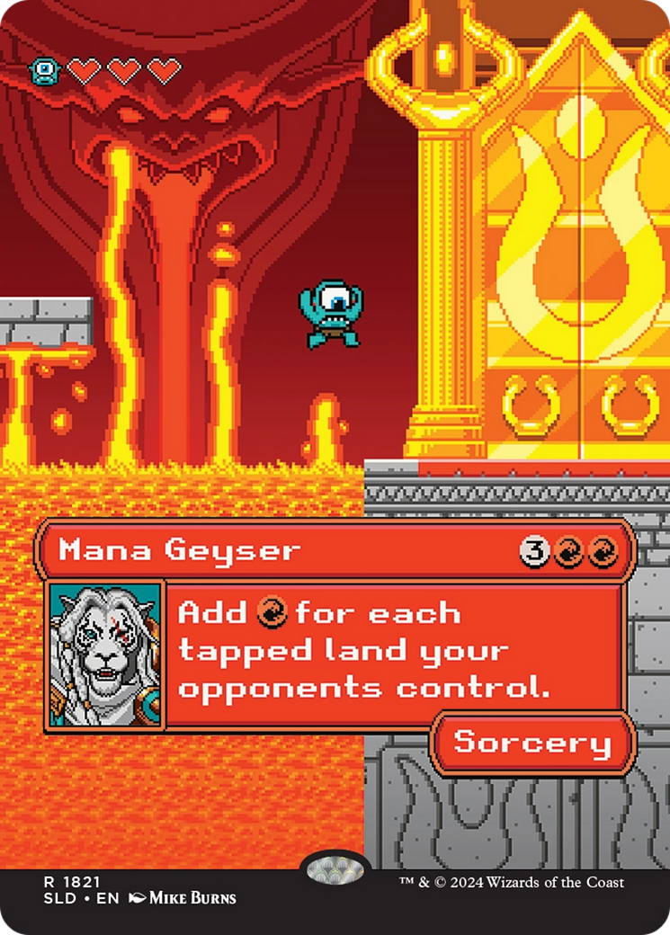 Mana Geyser (SLD-1821) - Secret Lair Drop (Borderless) Foil-1