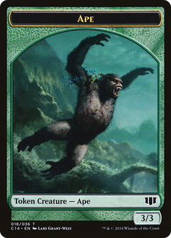 Ape // Zombie (011/036) Double-Sided Token [Commander 2014 Tokens]-3