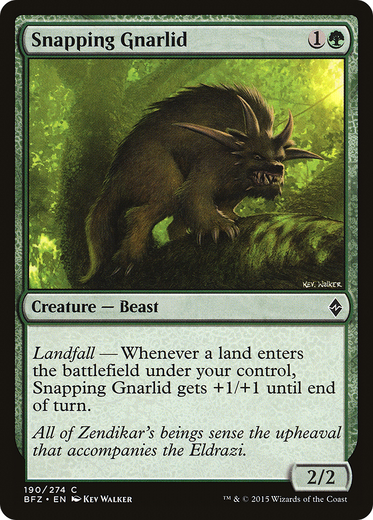 Snapping Gnarlid [Battle for Zendikar]-1