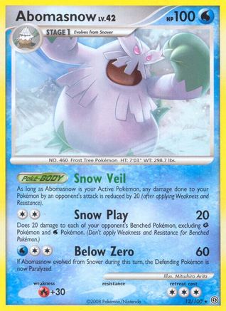 Abomasnow (12/100) [Diamond & Pearl: Stormfront]-1