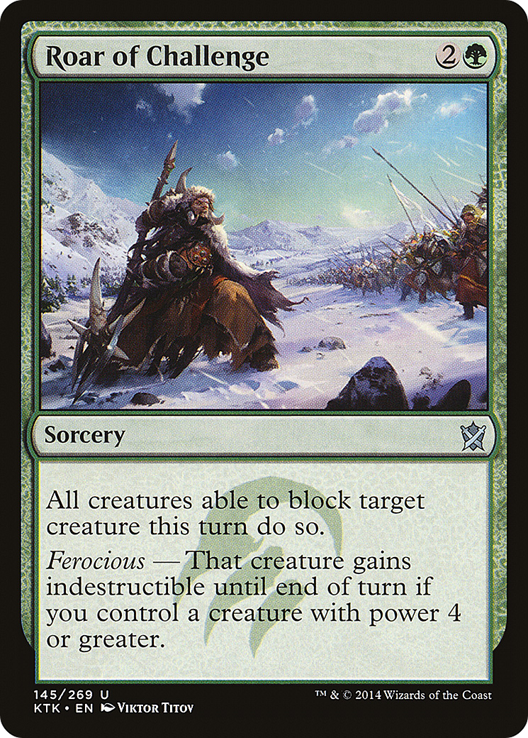 Roar of Challenge [Khans of Tarkir]-1