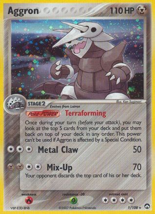 Aggron (1/108) [EX: Power Keepers]-1