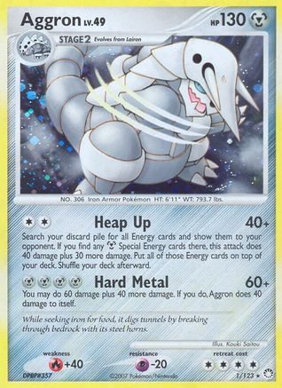 Aggron (1/123) [Diamond & Pearl: Mysterious Treasures]-1