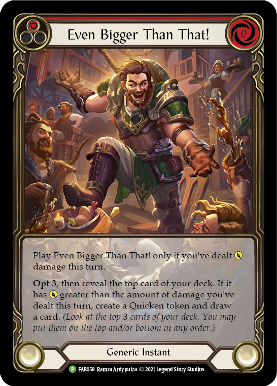 Even Bigger Than That (Red) [FAB058] (Promo)  Rainbow Foil-1
