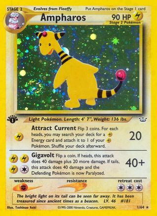 Ampharos (1/64) [Neo Revelation Unlimited]-1