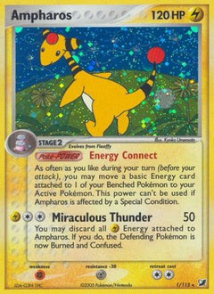 Ampharos (1/115) (Stamped) [EX: Unseen Forces]-1