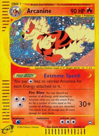 Arcanine (H2/H32) [Aquapolis]-1