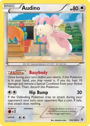 Audino (126/149) [Black & White: Boundaries Crossed]-1