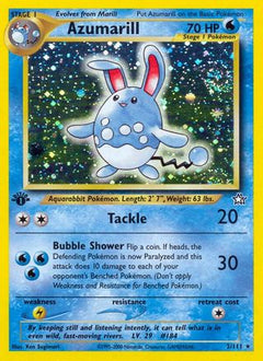 Azumarill 002  - Unlimited Holofoil Neo Genesis - Holo Rare-1
