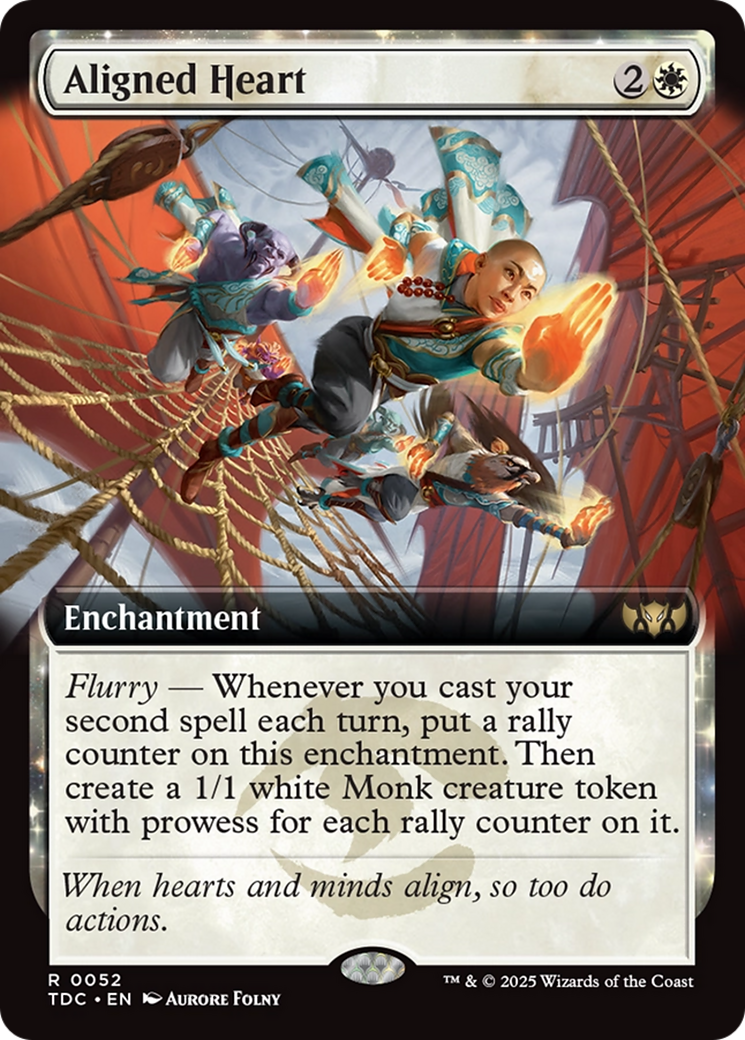 Aligned Heart (Extended Art) [Tarkir: Dragonstorm Commander]-1