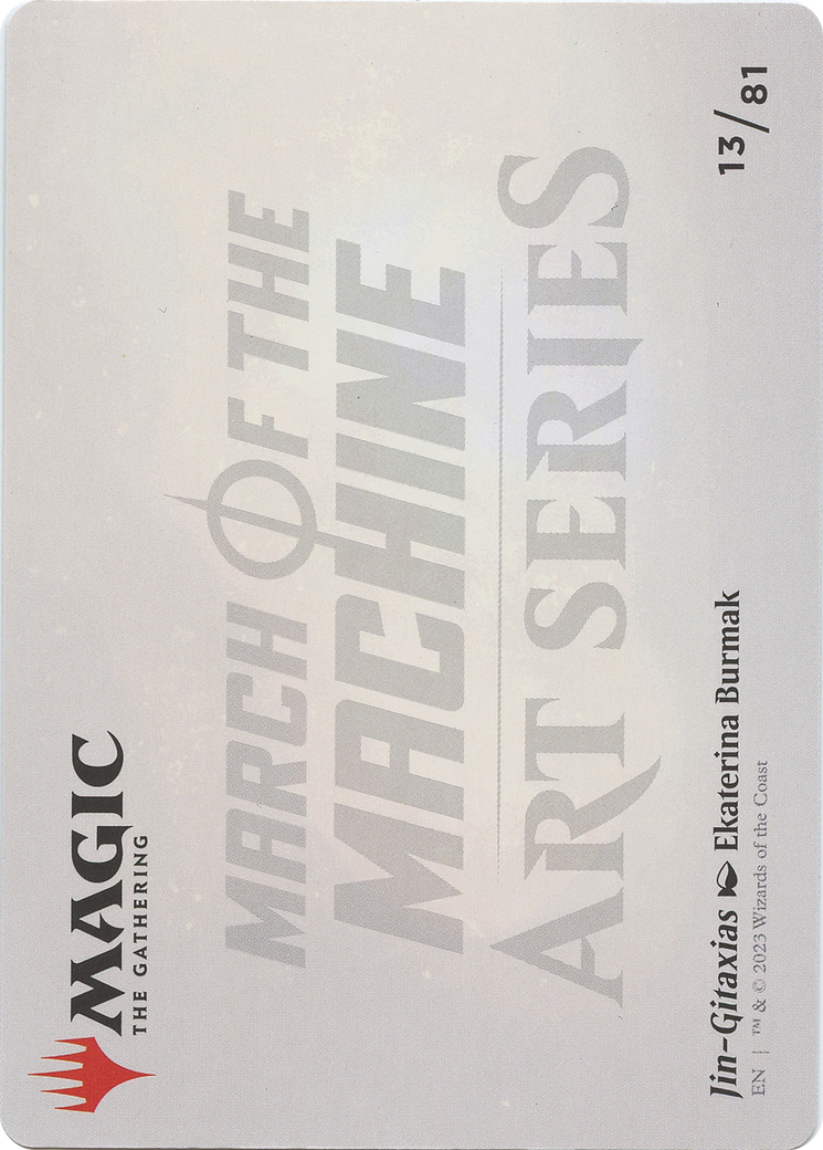 Jin-Gitaxias // Jin-Gitaxias (AMOM-013) - March of the Machine Art Series (Borderless) Foil-2