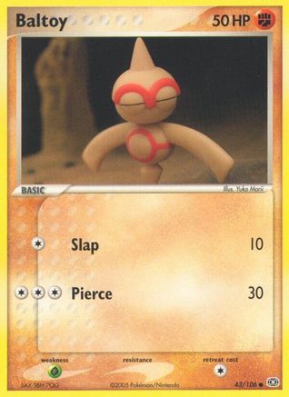 Baltoy (43/106) (Stamped) [EX: Emerald]-1