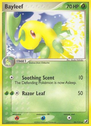 Bayleef (35/115) (Stamped) [EX: Unseen Forces]-1