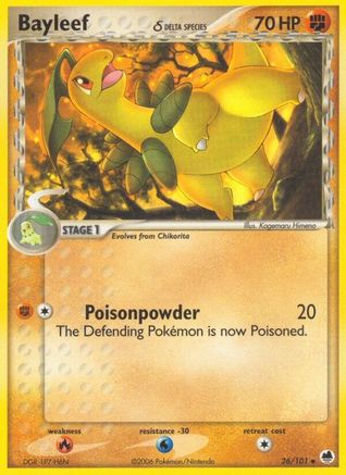 Bayleef (26/101) (Delta Species) [EX: Dragon Frontiers]-1