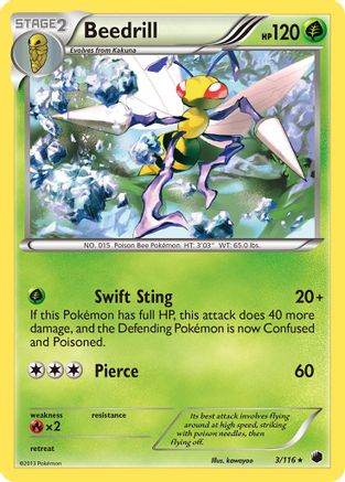 Beedrill (3/116) [Black & White: Plasma Freeze]-1