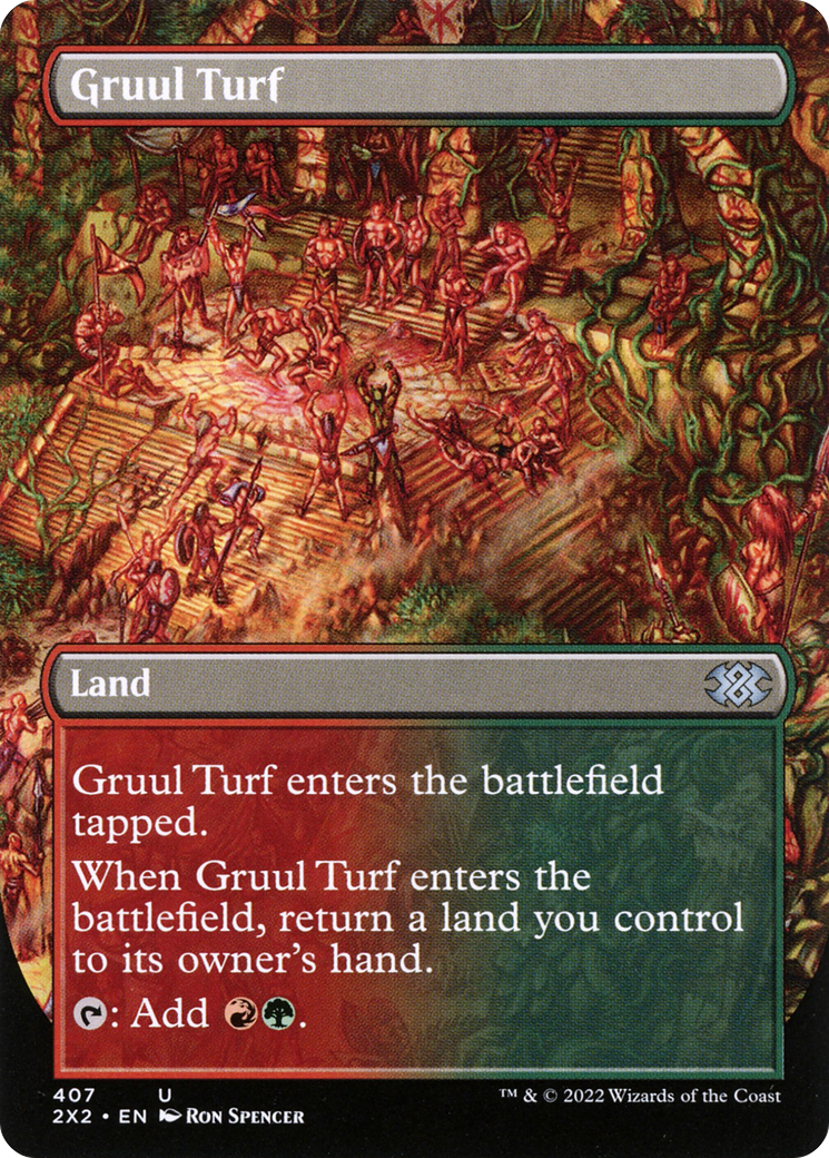 Gruul Turf (Borderless Alternate Art) [Double Masters 2022]-1