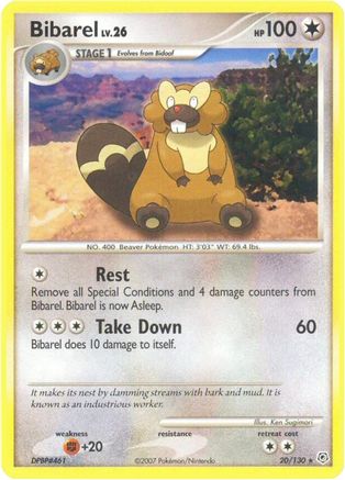 Bibarel (20/130) [Diamond & Pearl: Base Set]-1