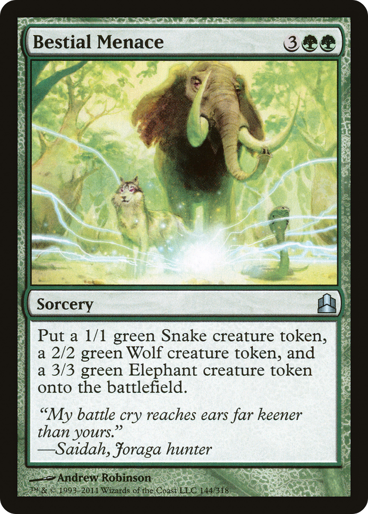 Bestial Menace [Commander 2011]-1