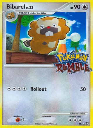 Bibarel (16/16) [Pokémon Rumble]-1