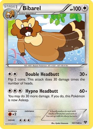 Bibarel (107/146) [XY: Base Set]-1