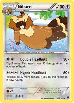 Bibarel (107/146) [XY: Base Set]-1