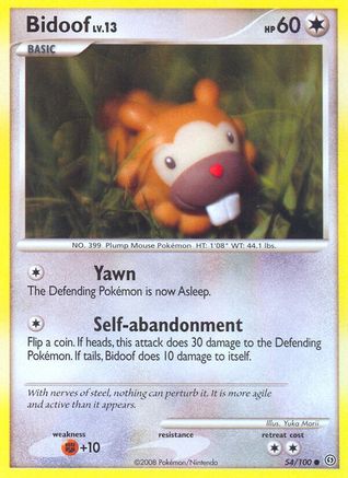 Bidoof (54/100) [Diamond & Pearl: Stormfront]-1