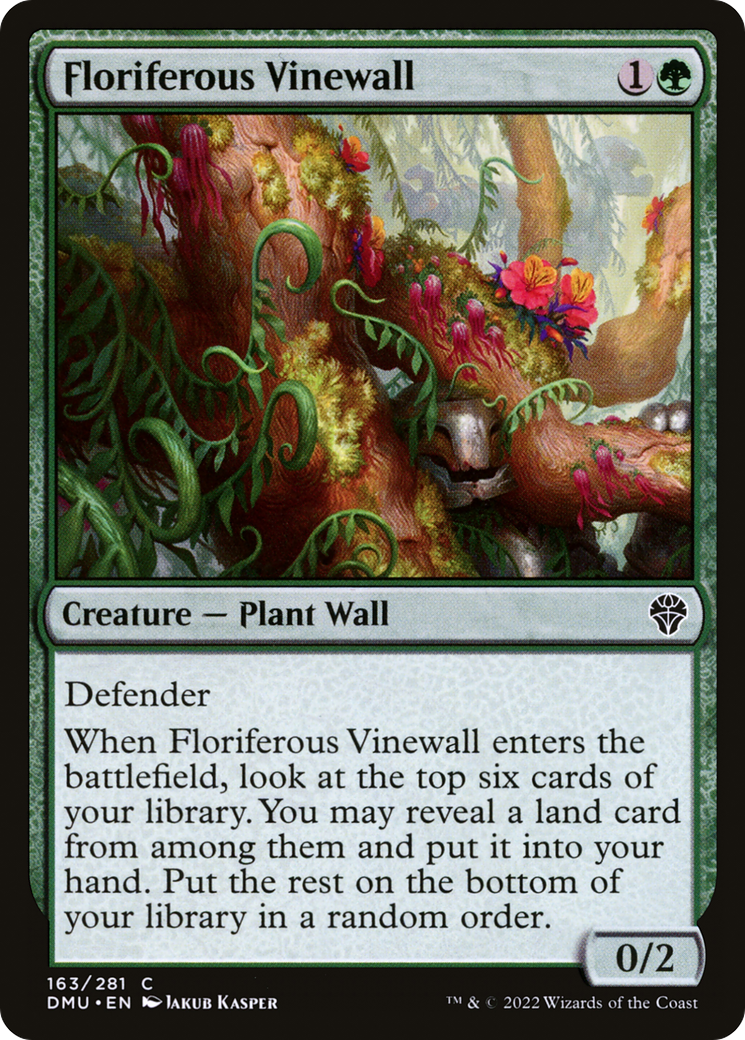 Floriferous Vinewall [Dominaria United]-1