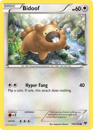 Bidoof (106/146) [XY: Base Set]-1