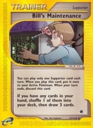 Bill's Maintenance (137/165) [Expedition: Base Set]-1