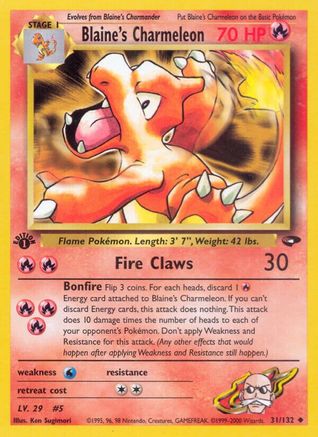 Blaine's Charmeleon (31/132) [Gym Challenge Unlimited]-1
