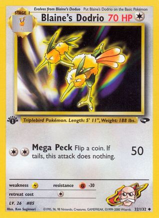 Blaine's Dodrio (32/132) [Gym Challenge 1st Edition]-1