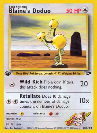 Blaine's Doduo (61/132) [Gym Challenge 1st Edition]-1