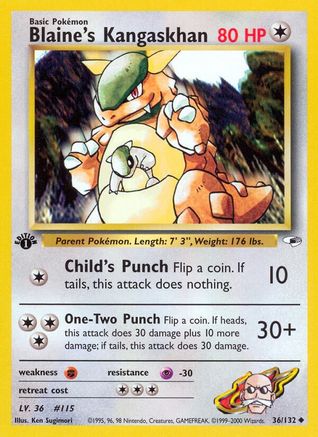 Blaine's Kangaskhan (36/132) [Gym Heroes Unlimited]-1