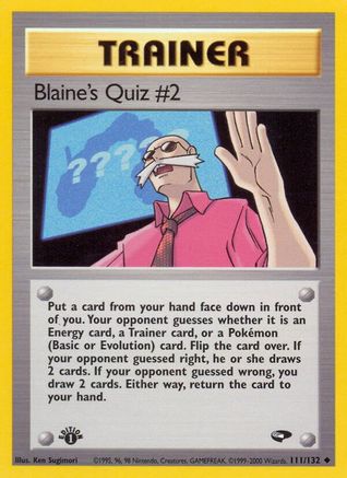 Blaine's Quiz #2 (111/132) [Gym Challenge 1st Edition]-1