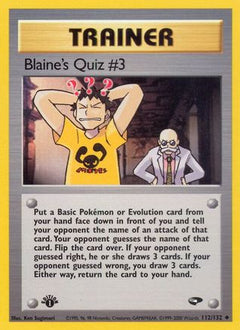 Blaine's Quiz #3 (112/132) [Gym Challenge 1st Edition]-1