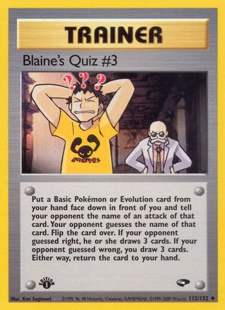 Blaine's Quiz #3 (112/132) [Gym Challenge 1st Edition]-1