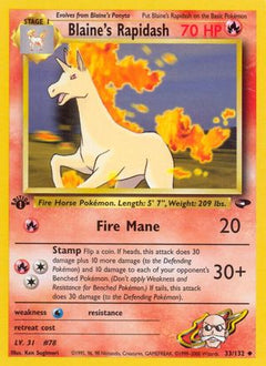 Blaine's Rapidash (33/132) [Gym Challenge Unlimited]-1
