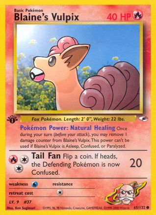 Blaine's Vulpix (65/132) [Gym Heroes 1st Edition]-1