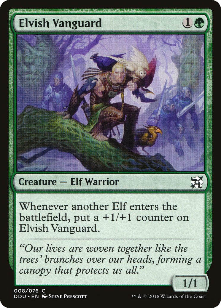 Elvish Vanguard [Duel Decks: Elves vs. Inventors]-1