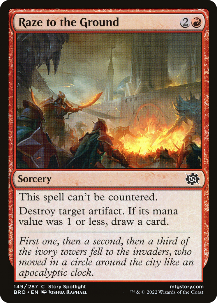 Raze to the Ground [The Brothers' War]-1