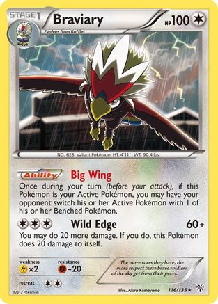 Braviary (116/135) [Black & White: Plasma Storm]-1