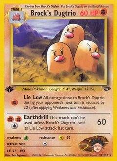 Brock's Dugtrio (22/132) [Gym Challenge Unlimited]-1