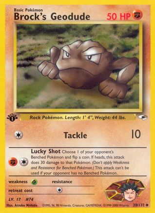 Brock's Geodude (38/132) [Gym Heroes Unlimited]-1