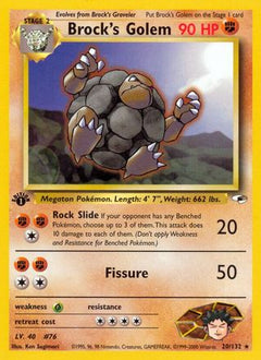 Brock's Golem (20/132) [Gym Heroes 1st Edition]-1