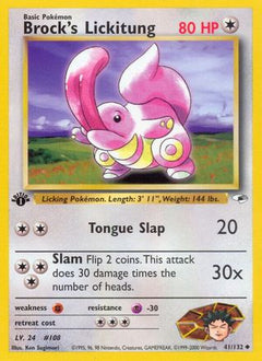 Brock's Lickitung (41/132) [Gym Heroes 1st Edition]-1