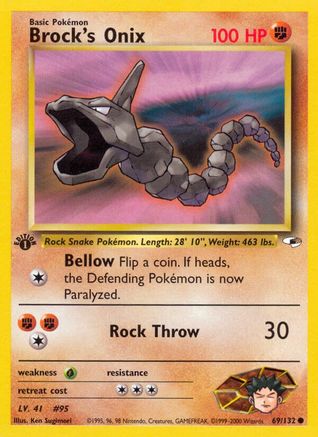 Brock's Onix (69/132) [Gym Heroes 1st Edition]-1