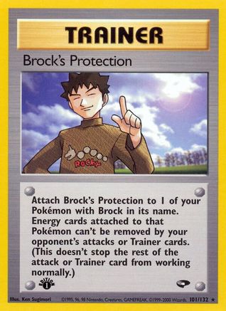 Brock's Protection (101/132) [Gym Challenge 1st Edition]-1