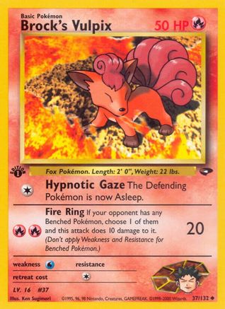 Brock's Vulpix (37/132) [Gym Challenge Unlimited]-1